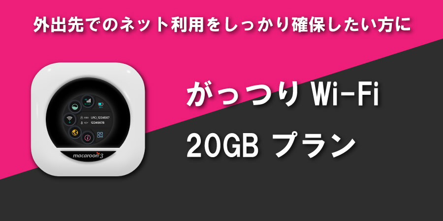 がっつりWi-Fi 20GB プラン